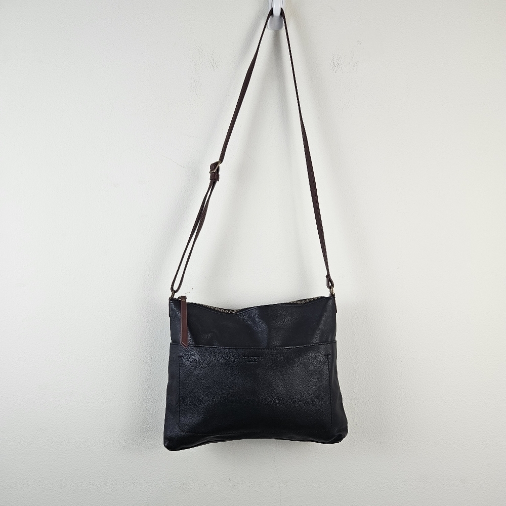 Margot Leather Black crossbody bag